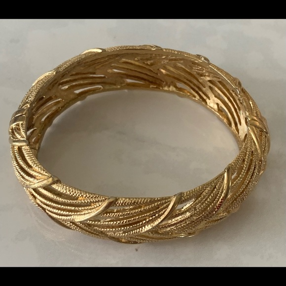 Gold bangles by Monet - Picture 7 of 10
